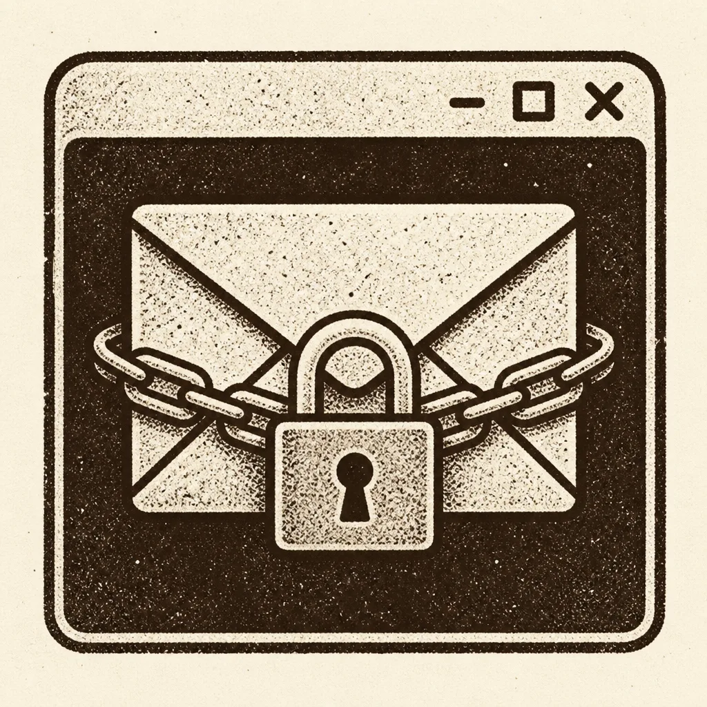 Envelope and desktop app locked together