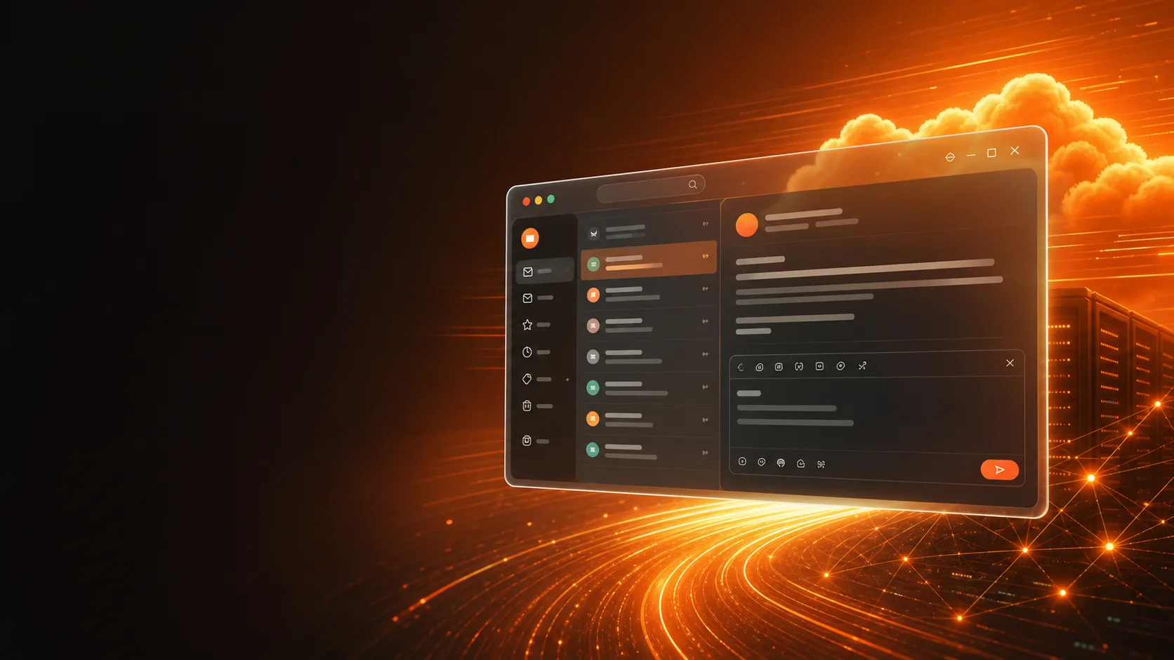 FlareMail web inbox showing Cloudflare Email Routing mail